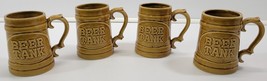 AP) Set of 4 Vintage Beer Tank Ceramic Mugs - Japan - £15.85 GBP