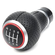 6 speed leather shift knob for audi a4 s4 b8 8k a5 8t q5 8r 07 15 thumb200