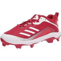 adidas Men's FV9364 Ironskin Metal Baseball Cleat Red White Size 14 - $89.99
