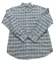 Ralph Lauren Polo Shirt Mens M Classic Fit Plaid Button Down Long Sleeve... - $386.58 MXN