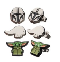 Disney Star Wars The Mandalorian Helmet, Grogu, Blurrg 3 Pair Earring Se... - $34.64