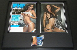 Amanda Beard Signed Framed 16x20 FHM Cover &amp; Photo Set - £78.84 GBP