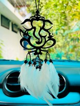 Shri Ganesha Ji car Hanging Dream Catcher for Car Mirror Hanging Accessories - £15.52 GBP