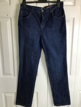 Style &amp; Co Natural Fit Straight Leg Jeans Womens Blue Mid Rise Size 6 - £8.90 GBP
