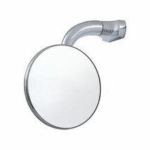 3&quot; Chrome Curved Arm Peep Side Door Glass Mirror Outside Rear View Hot R... - £16.85 GBP