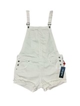 NWT $219.00: True Religion Shortall/Overalls/Jumpsuit Shorts Cutoffs White Sz XL - £47.70 GBP