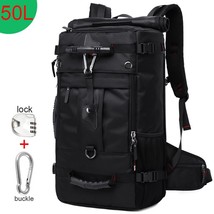 50L Waterproof Durable Travel Backpack Men Women Multifunction 17.3 Laptop Backp - £75.82 GBP