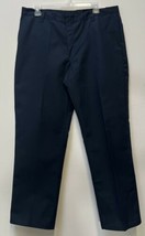 Dickies Men&#39;s Flat Front Work Pants Navy Blue Size 42 X 32 NWT - $24.99