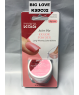 KISS SALON DIP COLOR POWDER &#39;KSDC02&#39; BIG LOVE LONG-WEARING COLOR &amp; SHINE - €5,96 EUR