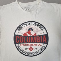 Columbia Sportswear Men&#39;s Outdoor Logo Short Sleeve Graphic T Shirt Nort... - £6.73 GBP