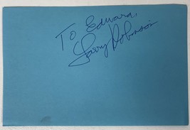 Larry Robinson (d. 2006) Autographed Vintage 4x6 Signature Page - £11.70 GBP