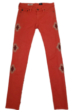 Adriano Goldschmied The Legging Super Skinny Jeans Womens 25 Aztec Print Orange - £13.04 GBP
