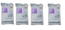 SimpleHuman Type H Trash Bags for 30-35L Cans 8-9 U.S. Gallons 80 Bags t... - £21.35 GBP