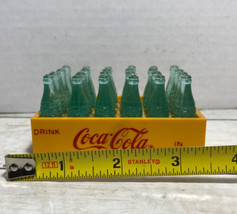 Coca-Cola Miniature Plastic Bottles With Yellow Case - £31.64 GBP