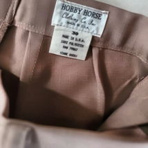 Hobby Horse Classic Tan Western Show Pants Size 30 Pre-Owned image 3