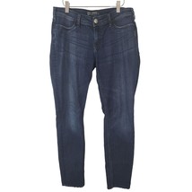 Silver Jeans 32X31 Womens Mid Rise Dark Wash Skinny Leg Faux Front Pockets - £16.59 GBP