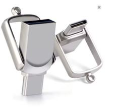Bliksem 2In1 USB Flash Drive 128GB For Type-C PC High Speed USB Lightwei... - $19.99