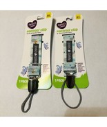 2X NIP 0m+ Parent&#39;s Choice Pacifier Clip Clouds on Aqua Dots Fits All Types - $10.43 CAD