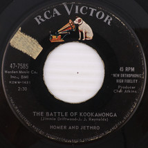 Homer &amp; Jethro – Battle Of Kookamonga/Waterloo - 1959 45rpm Vinyl Record 47-7585 - £2.62 GBP