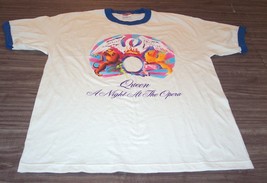 VINTAGE QUEEN A Night At The Opera Band T-Shirt MENS XL 2004 - £19.41 GBP