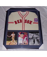 Ted Williams Signed Framed 34x39 Jersey &amp; Photo Display Upper Deck Red Sox - $1,583.99