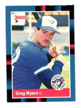 1988 Donruss #624c Greg Myers Toronto Blue Jays - £1.56 GBP