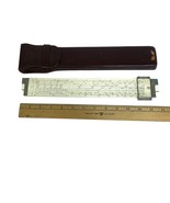 Vtg. Post Versalog Slide Rule 1460 with Leather Case and Belt Loop Hemmi... - $39.59