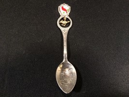 Vintage Ohio Cardinal Charm Collectible Silver Spoon Souvenir - £7.95 GBP