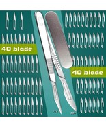 Carbon Steel Scalpel Knife Blades Non-Slip Handle DIY Craft Engraving Su... - €8,06 EUR+