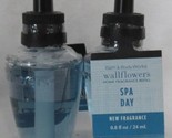 Bath &amp; Body Works Wallflower Home Fragrance Refill Bulb Set X 2 SPA DAY - $19.70