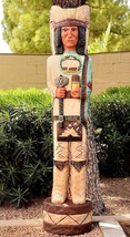 5&#39; Cigar Store Indian THE SCOUT 5 ft Wooden Sculpture by Native Frank Gallagher - £1,517.80 GBP