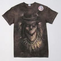 James Rhyman The Scarecrow T Shirt Brown Tie Dye Background Size Small 2013 - $34.63