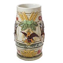 1983 Budweiser Holiday Stein Cameo Wheatland Clydesdales CS58 - $18.65