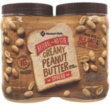Member&#39;s Mark Natural Creamy Peanut Butter (40 oz., 2 pk.) SHIPPING THE SAME DAY - £14.93 GBP