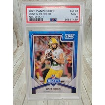 Justin Herbert 2020 Panini Score NFL Draft #NFL-3 Chargers Rookie RC PSA 9 Mint - $23.47