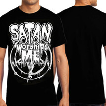 Killers Never Die Davey Suicide Satan Worships Me Rock Metal Men&#39;s T-Shirt Black - £15.41 GBP+