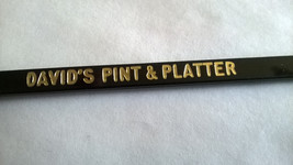 David&#39;s Pints &amp; Platters Binghamton NY Swizzle Stick Drink Stirrer Trea... - $9.78