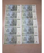 LOT OF TEN - 10 Trillion Zimbabwe Banknotes 2008 AA Series CIRCULATED - $241.46 CAD