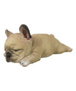 Realistic Adorable French Bulldog Frenchie Dog Puppy Sleeping Figurine 7... - $27.99