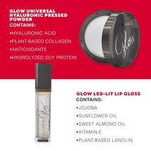 Mirabella LED-Lit Lip Gloss & Universal Hyaluronic Pressed Powder Glow Duo  image 4
