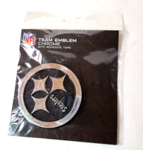 Pittsburgh Steelers Team Automobile Emblem Chrome NFL Football NEW - $9.85
