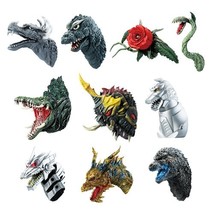 Godzilla Head Magnet Set (10) Ichibansho Bandai 70th Anniv Zakka Figure - €72,43 EUR