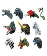 Godzilla Head Magnet Set (10) Ichibansho Bandai 70th Anniv Zakka Figure - $1,548.32 MXN