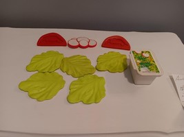 Fisher Price Fun with Food McDonald’s Salad Playset Vintage 1988 9 Pcs #2 - $203.16 MXN