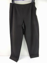 Talbots Black Polyester Blend Side Zip Dress Pants Size 14 - £19.71 GBP