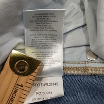 Wash Lab WL2374S Women's Wix Blue Cotton Blend Denim Skirt Size 30 image 5