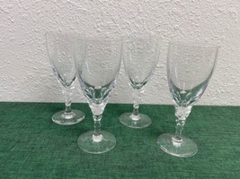 Orrefors Crystal CARINA White Wine Glasses 6 1/4&quot; Set of 4 - £78.44 GBP