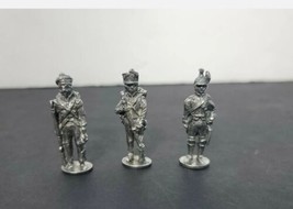 Vintage Pewter Miniature Soldier Civil War Revolutionary Lot Of 3 Figures - £7.21 GBP