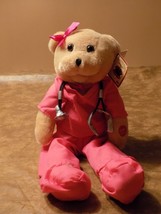 Chantilly Lane Musical Animated Bear Nurse Sings I&#39;ll Be There Michael J... - $39.60