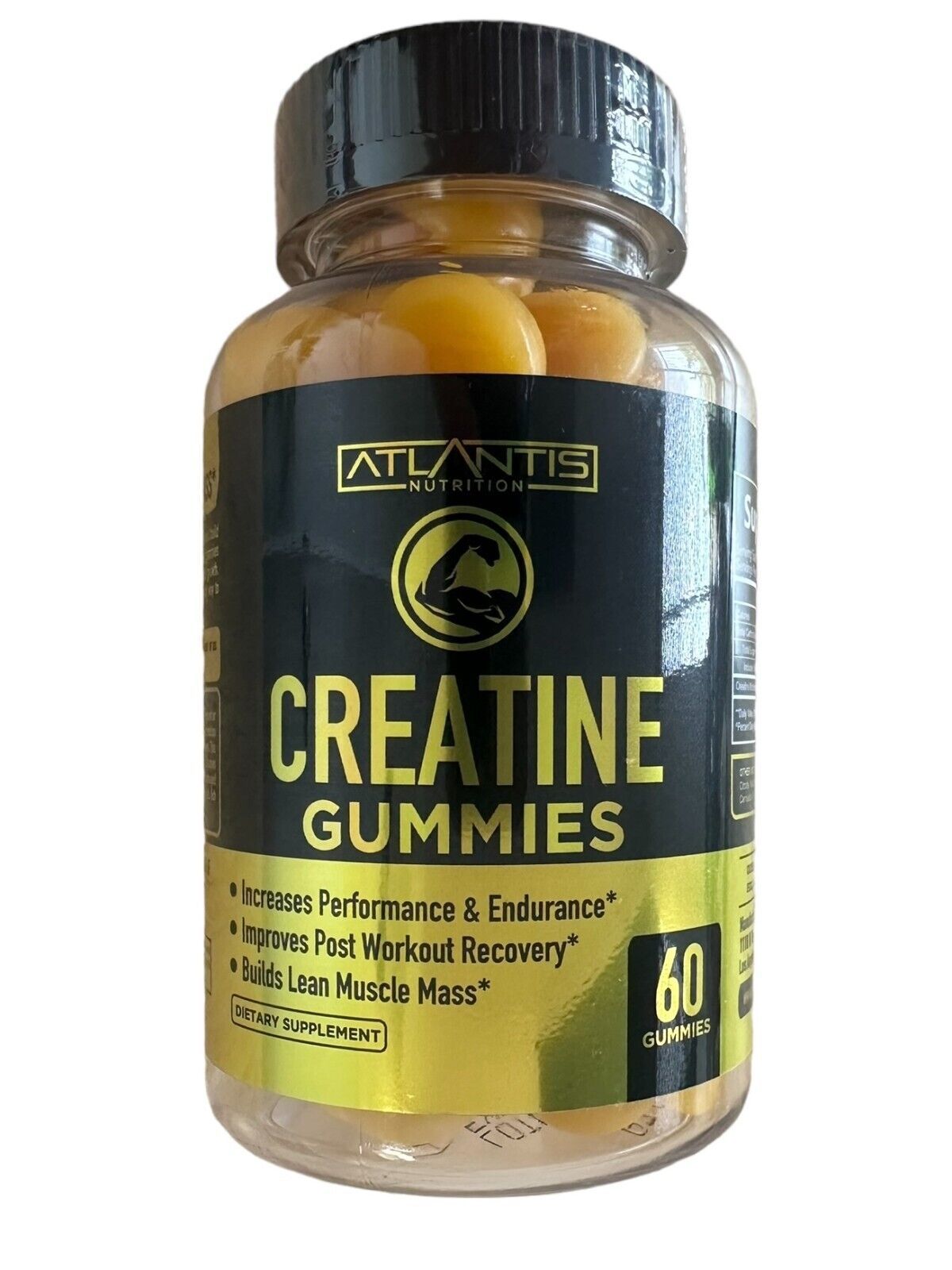 Primary image for Creatine Monohydrate Gummies for Strength & Athletic Performance, 5g Per Serving